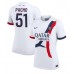 Paris Saint-Germain Willian Pacho #51 Borte Drakt Dame 2024-25 Kortermet